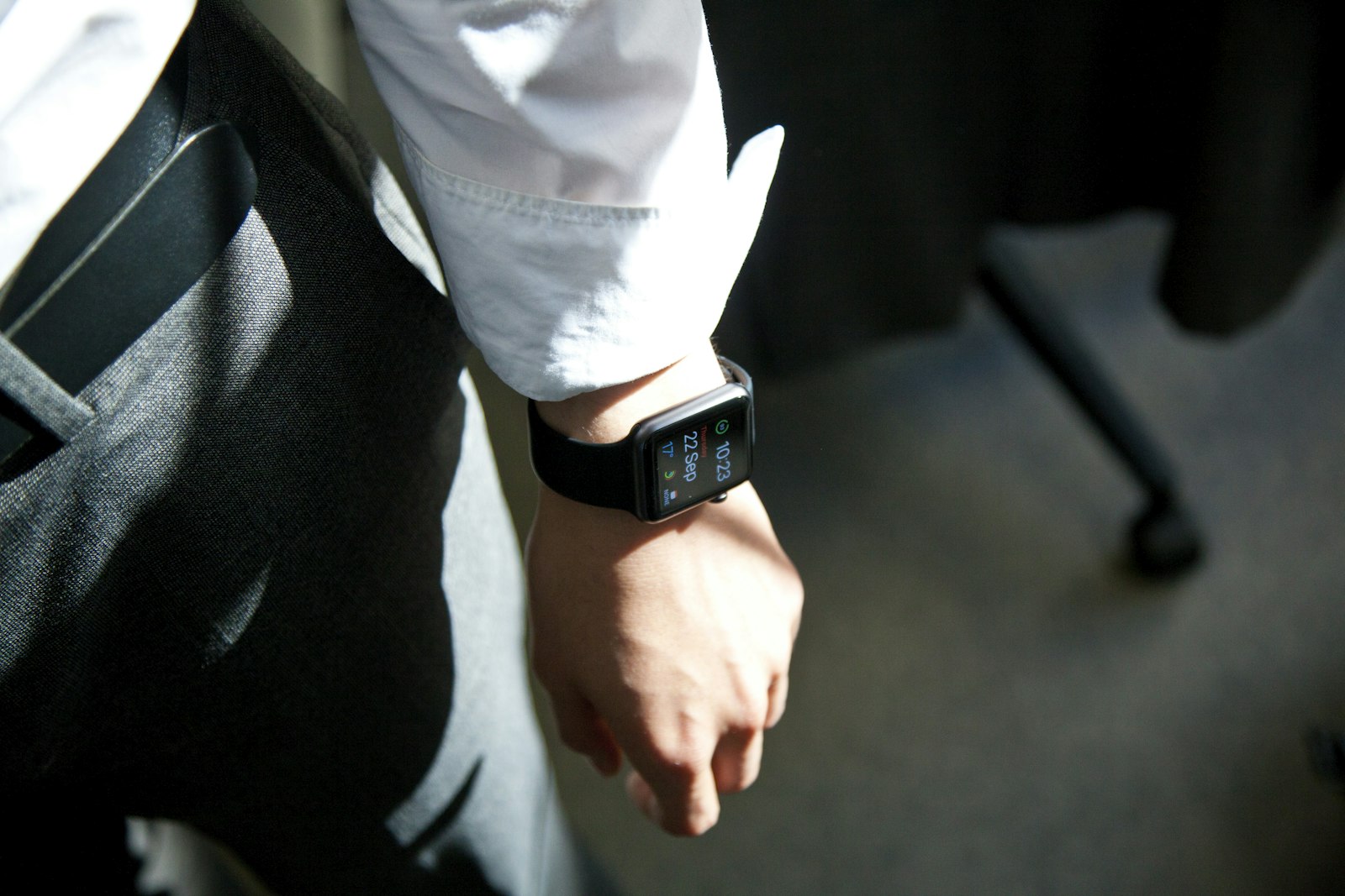 Apple Watch on person wrist