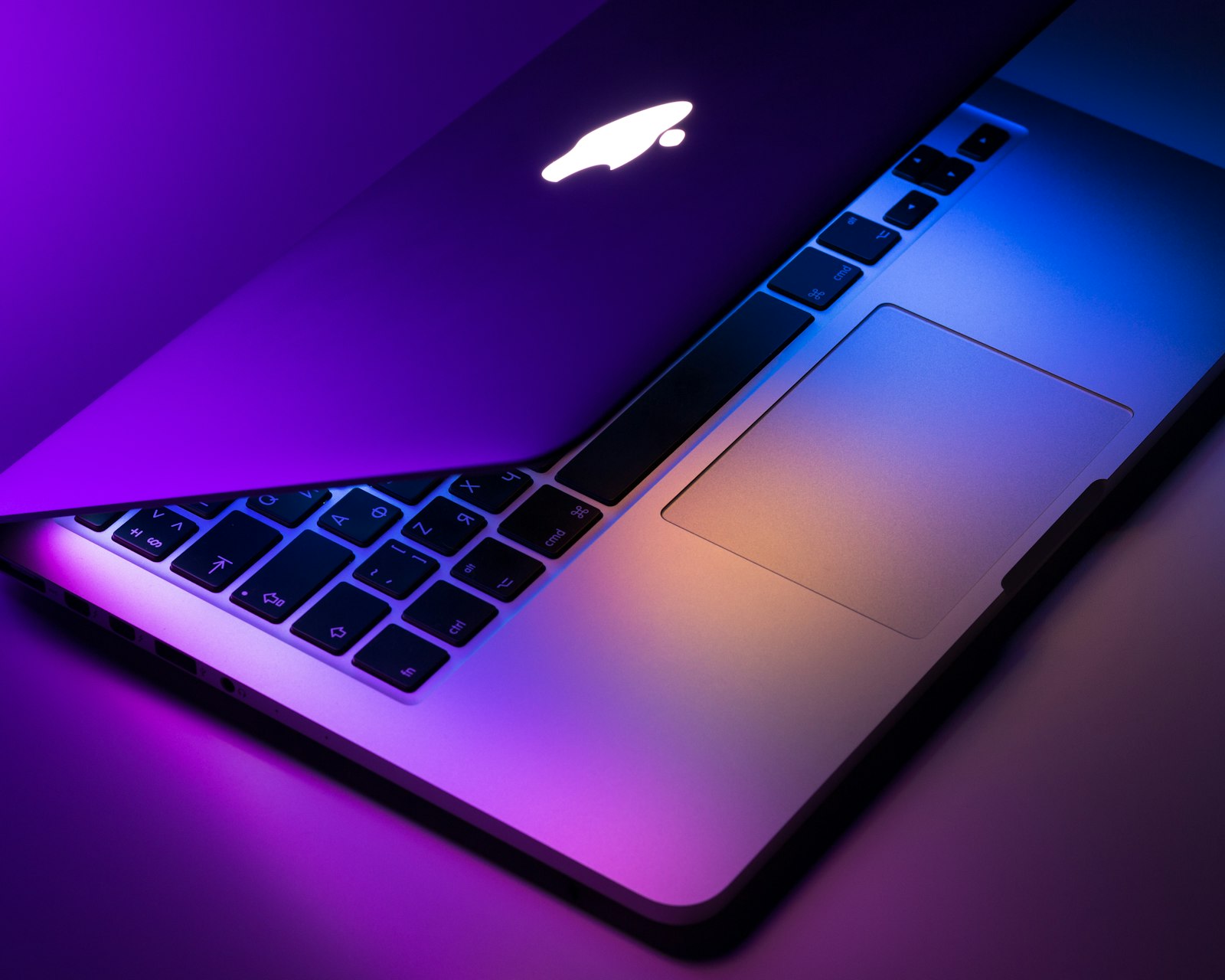 MacBook laptop on a desk